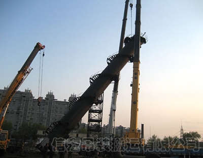 油塔高(gāo)：40米、重：60噸，拆除運輸施工(gōng)2